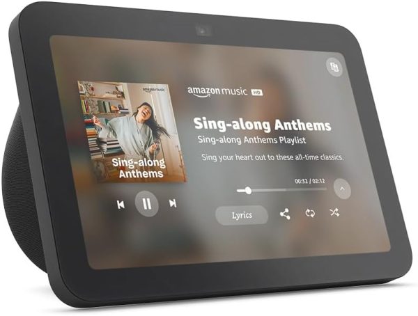 Amazon Echo Show 8 (newest model), With Spatial Audio, Smart Home Hub, and Alexa, Glacier White - Image 8
