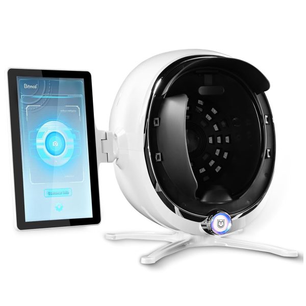 13.3 Inch 3D Digital Skin Analyzer Detector, AI Smart Facial Skin Analysis Machine, 38 Million Pixels, 8 Spectral Facial Moisture Analyzer for Beauty Salon Healthy Skin Care