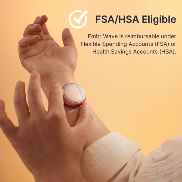 Embr Wave Cooling Bracelet - Warming Bracelet - Personalized Thermal Relief - Manage Hot Flashes, Night Sweats, Sleep, Tension - Clinically Proven - Rechargeable - Rose Gold - Image 7