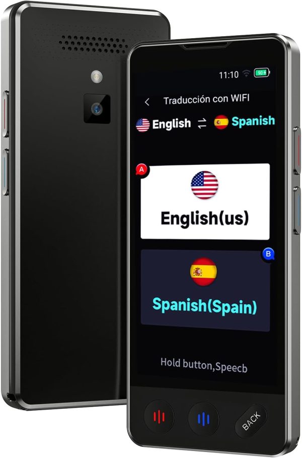 AI Language Translator Device, 2026 Upgraded Translator No WiFi Needed, Support ChatGPT, Voice Instant Two-Way 150 Language Translator, Offline/Recording/Photo Translation for Business Travel