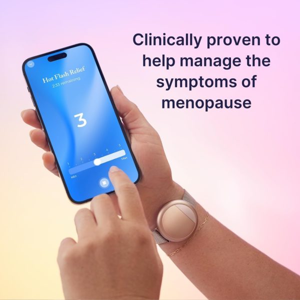 Embr Wave Cooling Bracelet - Warming Bracelet - Personalized Thermal Relief - Manage Hot Flashes, Night Sweats, Sleep, Tension - Clinically Proven - Rechargeable - Rose Gold - Image 9