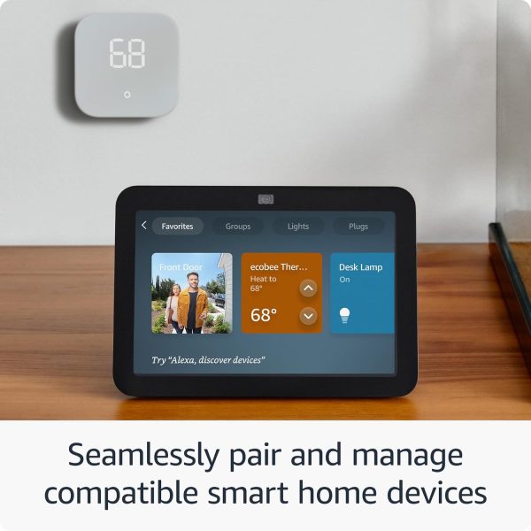 Amazon Echo Show 8 (newest model), With Spatial Audio, Smart Home Hub, and Alexa, Glacier White - Image 4