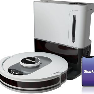 Shark AV2511AE/AV251WA AI Ultra Robot Vacuum, with Matrix Clean, Home Mapping, 60-Day Capacity Bagless Self Empty Base, Perfect for Pet Hair, Wifi, Compatible with Alexa, Black/Silver (Renewed)