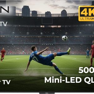 Titan G300 Mini- QLED 75" Full Sun Smart Outdoor TV, IP65 Weatherproof, 5000 Nits, Google OS 4K, Bonus: Premium Tv Cover, Dlby Vision-Atmos, Assembled in USA 2 Yr Wty
