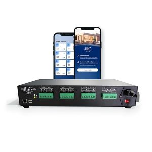 Juke-8: 8 Zone Multi-Room Amplifier | Built-in Music Streaming & Wireless App Control | Supports 8 Audio Sources Simultaneously | Whole Home Audio System | Airplay 2, Spotify Connect, Bluetooth