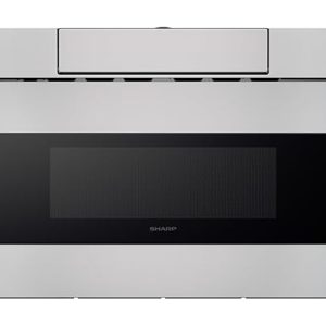 SHARP SMD2470ASY Microwave Drawer Oven, 24-inch, 1.2 Cubic Feet, 950 Watt, Concealed Control Panel with Digital LCD Display, Stainless Steel