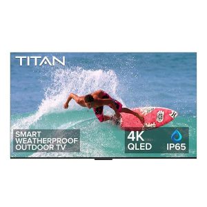 Titan G300 Mini-QLED QLED PRO 98 Inch Full Sun Outdoor TV 4K,3000 Nit Brightness, IP65 Weatherproof Smart TV, Google TV, Dolby Atmos, Assembled in USA 2 Year Warranty